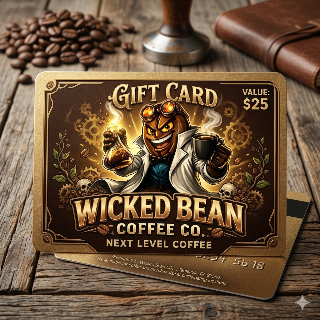 Wicked Bean Coffee Co Gift Card